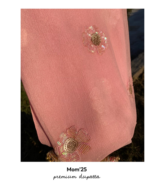 Light pink dupatta